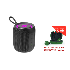 Waterproof Bluetooth Speaker - 16W - Tot 31/12 met GRATIS BRAINWAVE01 oortjes - GTRF116A 