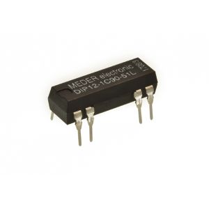 DIP/DIL Reedrelais 12V 1A 500ohm SPDT wisselcontact