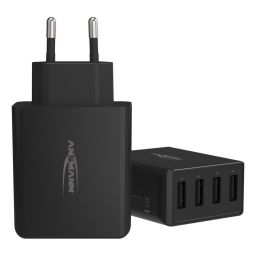 Home Charger HC430 zwart 6A 30W 4 poorten 