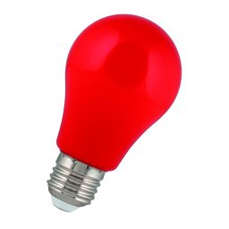 E27 -socket- 5W - 230V LED - d=60mm / l=108mm - Red 