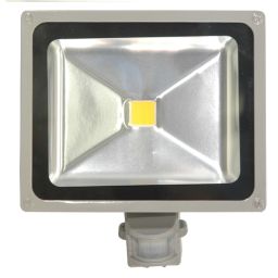 30W -3200K PIR LED - schijnwerper voor buitenshuis (IP65) - Warm wit 