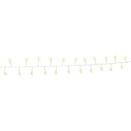 Guirlande LED flexible avec 50 LEDS - Blanc chaud - 165 cm 