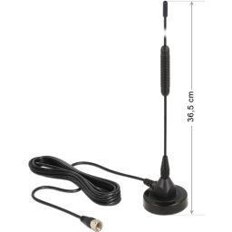 DAB+ antenne met F connector 0dBI actief omnidirectioneel