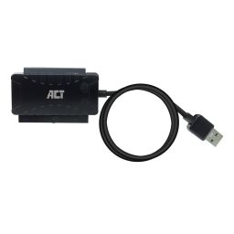 ACT USB adapterkabel naar ** 2,5" en 3,5" SATA / IDE met stroomadapter 