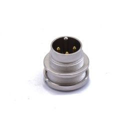 DIN connector 3-pole - Male - With threaded joint - Chassis connection - LUMBERG.