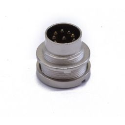 DIN connector 8-pole - Male - With threaded joint - Chassis connection - LUMBERG.