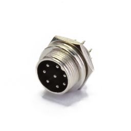 CB DIN Connector 8-pole - Male - Chassis 