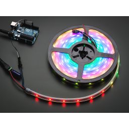 Adafruit NeoPixel Digitale RGB LED Strip - Zwart 30 LEDs  1m 