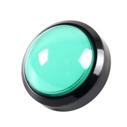 Big dome pushbutton with LED 100mm - GREEN 