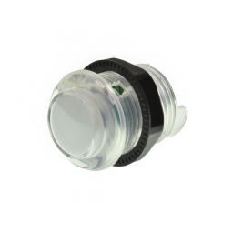 30mm Arcade button with LED Translucent White 