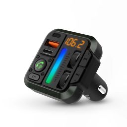 FM Audio Transmitter for in-car audio and hands-free calling - With Bluetooth 