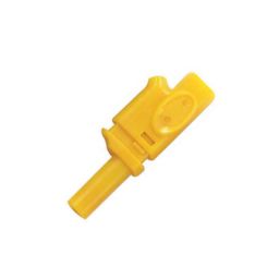 IEC1010 Banaanplug 4mm Insteekbaar - Geel *** 