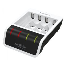 Battery charger for AAA and AA batteries with 'PERFECT 7' charge technology 