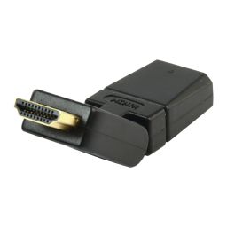 Adapter HDMI male - HDMI female swivel + rotate.