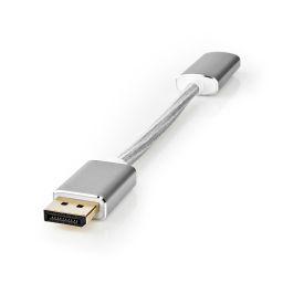 Displayport HDMI kabel - 0,2m - 4K@60Hz - Verguld 