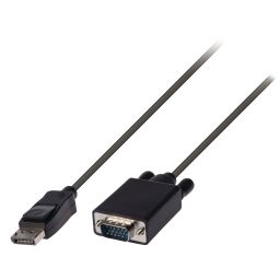 DisplayPort Kabel <-> Male - VGA Male 1.00 m Zwart