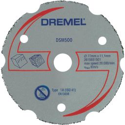 DREMEL-S500  Multifunctionele carbide       doorslijpschijf S500  voor       DSM20. 