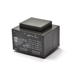 Tranformateur  16VA 2x(0-6-8)V pour circuits imprimés 