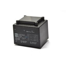 Tranformateur  40VA 2x(0-6-8)V pour circuits imprimés 