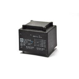 Tranformateur  40VA 2x(0-12-16)V    pour circuits imprimés 