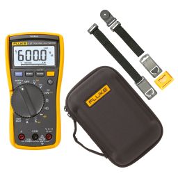 Set met FLUKE 117 digitale multimeter en C11XT draagtas en TPAK magnetische houder 