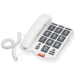 Téléphone fixe avec touches extra-larges et volume d'appel extra-fort - Fysic 