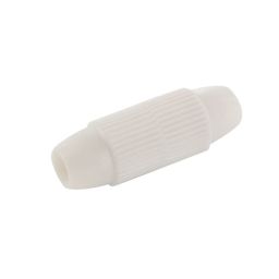 Coax cable connector - White - For cables Ø 4 to 6 mm.