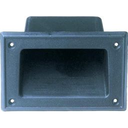 Handvat voor luidspreker - zwart PVC - 70 x 140 mm 