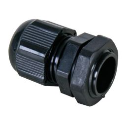 Waterproof cable gland (6…12mm) black Specifications |cable range: Ø6.0 ~ 12.0mm |D1: 20.2 |D2: 16.2 |L1: 10.3 |L2: 17.8 |L3: 17.9 |B1: 13.3 |material: nylon-66, UL-94V2 |protection: dustproof & submersion-proof (rated to IP68).