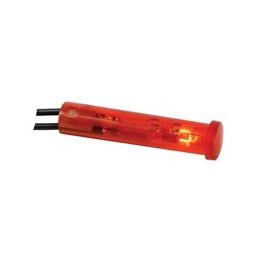 Round 7mm Panel Control Lamp - 24V - Red 
