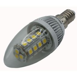 Kaarsledlamp - E14 - Klaar - Warm Wit - 230V AC *** 