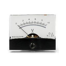 Analogue quality current pannel meter 10V DC / 60 x 47mm 