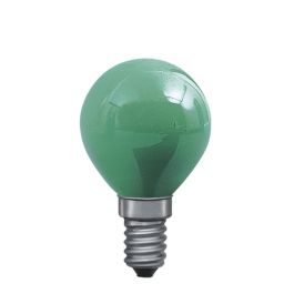 E14 -socket- 25W - 230V lamp - d=45mm / l=78mm - Groen 