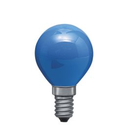 E14 -socket- 25W - 230V lamp - d=45mm / l=78mm - Blauw 