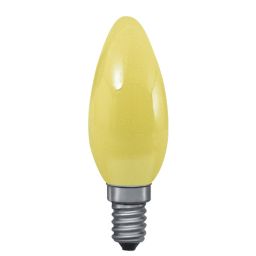 E14 -socket- 25W - 230V lamp - d=35mm / l=98mm - Geel 