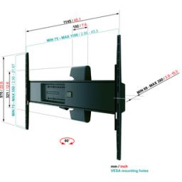 Wall mount 42"-65" MOTION.