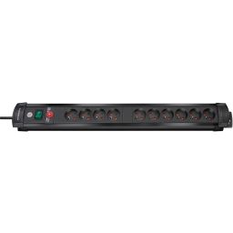 Premium Line stekkerblok zwart 10 x 16A/230V met snoer 3,0m 