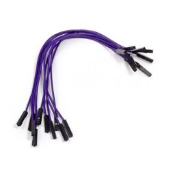 Jumper wire female - female Purple length: 15cm 10 pcs