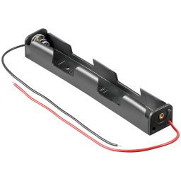 Battery holder for 2x AA - with leads.
