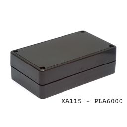 PLA6000 Antistatische Plastic Behuizing - 101 x 60 x 26 mm - zwart 