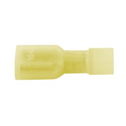Insulated female disconnects 6,3x0,8mm yellow transparent 