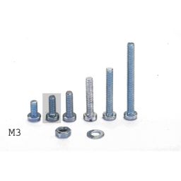 Bout M3 - Lengte: 8mm - 100 stuks - metaalschroef met cilindrische kop volgens DIN84