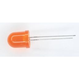 8mm led oranje diffuus 50° 20-100mcd  20mA/2V. 