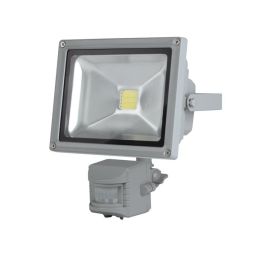Outdoor LED floodlight - PIR sensor - 20W - Epistar chip - 6500K grey 