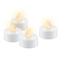 Tea lights with timer - 4 pieces - Battery-powered 