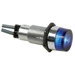 Ronde signaallamp 13mm 230V blauw