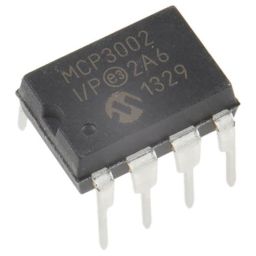 Microchip Dual 10-bit ADC 200ksps 8PIN PDIP MCP3002-I/P