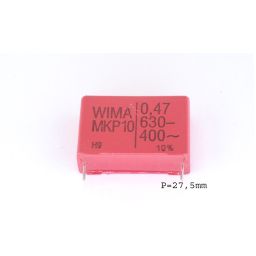 MKP capacitor 470nF 630V 10% P27,5 