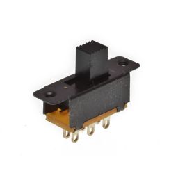 Slide switch double pole ON-ON 0,5A-125VAC DPDT 