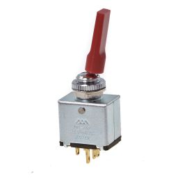 MS317R Toggle Rood Dubbelp ON-ON 3A-125V/1A-250V  